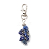 Gemstone Chips Cluster Pendant Decorations HJEW-JM00717-2