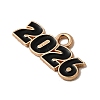 10Pcs Alloy Enamel Pendants PALLOY-D314-06KCG-3