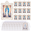 1 Bag Printed Religion Plywood Big Pendants WOOD-UN0001-33B-1
