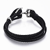 PU Leather Cord Multi-strand Bracelets BJEW-F288-30P-1
