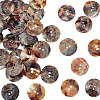40Pcs 2-Hole Shell Buttons BUTT-GO0001-10-1