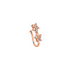 Brass Crystal Rhinestone Clip on Nose Rings WG0512E-10-2