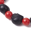 Synthetic Turquoise Beaded Stretch Bracelets BJEW-JB12093-03-4