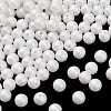 Frosted Plastic Imitation Pearl Beads KY-F022-6mm-01-2