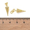 Brass Micro Pave Clear Cubic Zirconia Pendants KK-CBAD9DF-08G-3