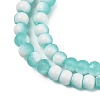 Frosted Crackle Glass Beads Strands GLAA-U001-4mm-M-3