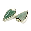 Natural Green Strawberry Quartz Pendants G-K347-01G-07-2