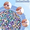 100G Flat Round Craft Style Opaque Acrylic Beads SACR-FS0001-34-2