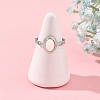 304 Stainless Steel Shell Cuff Open Rings RJEW-JR01111-02-2
