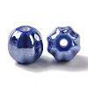 Handmade Pearlized Porcelain Beads PORC-G010-01A-2