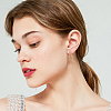 8 Pairs 8 Styles Twist Oval & Chains Shape & Round Alloy Stud Earrings EJEW-FI0001-47-6