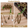 1 Pair Alloy Leaf Cuff Earrings EJEW-HS0001-23B-4