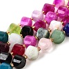 Natural Quartz Dyed Beads Strands G-U023-A02-06-2