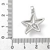 Brass Micro Pave Cubic Zirconia Pendants KK-Z134-18P-01-3