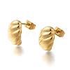 Ion Plating(IP) 304 Stainless Stell Studs Earring EJEW-H008-02G-1