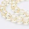 Faceted Round Imitation Austrian Crystal Glass Bead Strands G-PH0008-09-6mm-2