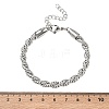 6MM 304 Stainless Steel Round Rope Chain Bracelets SA-CBA2696-25P-5