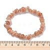 Natural Sunstone Chip Beads Stretch Bracelets for Men Women BJEW-C145-01B-5