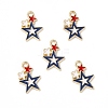 Alloy Enamel Pendants ENAM-M046-03G-3