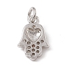 Brass Micro Pave Cubic Zirconia Charm ZIRC-F132-87P-2