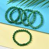 Natural Malaysia Jade(Dyed) Bead Stretch Bracelets BJEW-K212-B-013-1