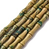 Natural Verdite Stone Beads Strands G-L624-G08-12x5mm-2