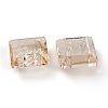 Embossed Glass Rhinestone Pendants GLAA-J101-03A-001GS-4