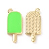 Ion Plating(IP) Brass Enamel Pendants KK-A168-16-06G-1