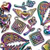 12Pcs 6 Style Alloy Pendants FIND-LS0001-36MC-4