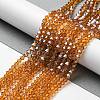Transparent Electroplate Glass Beads Strands LS-EGLA-A039-T2mm-A28-4