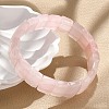 Natural Rose Quartz Gemstone Stretch Bracelets BJEW-F406-B04-1