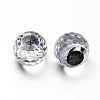 Faceted Round Glass Cabochons GGLA-L008B-22-1