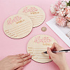 Wooden Baby Photo Props WOOD-WH0002-56A-3