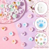 30Pcs 6 Colors Opaque Acrylic Beads FIND-YW0008-06-2