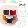 5 Rolls 5 Colors Round Nylon Thread NWIR-YW0001-07A-1