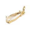 Brass Micro Pave Cubic Zirconia Pendants X-KK-C114-25G-3