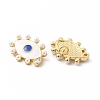 Rack Plating Brass Cubic Zirconia Pendants KK-G456-18G-2