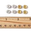 120Pcs 2 Colors Brass Rhinestone Spacer Beads RB-FS0001-05A-5
