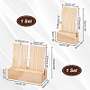   2 Sets 2 Style Rectangle Wooden Earring Card Display Stands EDIS-PH0001-41-2