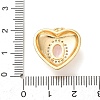 Valentine's Day Brass Micro Pave Cubic Zirconia Pendants CU-H001-02F-G-3