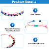 6Pcs 6 Colors Resin Evil Eye Braided Bead Bracelets Set BJEW-FI0001-46-4