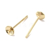 Brass Studs Earrings Finding KK-K383-01B-G-2