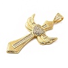 Brass Micro Pave Cubic Zirconia Pendants KK-A266-06A-G-2