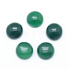 Natural Dyed & Heated Green Onyx Agate Cabochons X-G-P393-R43-10mm-1