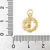 925 Sterling Silver Micro Pave Clear Cubic Zirconia Star Ring Charms STER-S011-05G-3