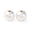 Fine Silver Round Beads STER-A047-08A-S-1