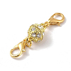 Alloy Rhinestone Magnetic Clasps LS-ALRI-TAC0001-01G-1