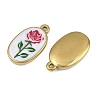 Printed 304 Stainless Steel Enamel Pendants SA-CBA1ED9-22G-02-2