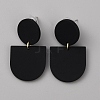 Acrylic Geometry Dangle Stud Earrings EJEW-WH0013-65A-1