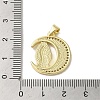 Brass Micro Pave Clear Cubic Zirconia Pendants KK-I708-03E-G-3